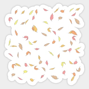 Falling Leaves Pattern Sticker